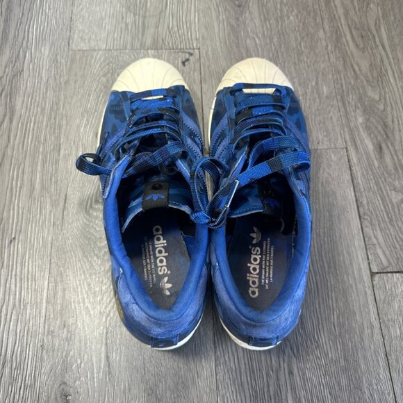 Size 8.5 - adidas A Bathing Ape x Undeafeated x Superstar 80s Blue Camo main image 4